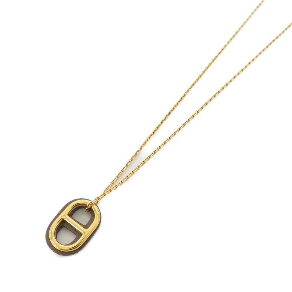 HERMES Gray Necklace